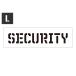  stencil сиденье stencil plate stencil алфавит american милитари DIY Quick stencil размер L SECURITY