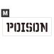  stencil сиденье stencil plate stencil алфавит american милитари DIY Quick stencil размер M POISON. предмет 