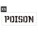  stencil сиденье stencil plate stencil алфавит american милитари DIY Quick stencil размер XS POISON. предмет 