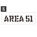  stencil сиденье stencil plate stencil алфавит american милитари DIY Quick stencil размер S AREA51 Area 51