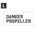  stencil сиденье stencil plate stencil алфавит DIY Quick stencil размер L DANGER PROPELLER опасно винт 