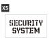  stencil сиденье stencil plate stencil алфавит american DIY Quick stencil размер XS SECURITY SYSTEM