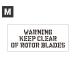  stencil сиденье stencil plate stencil алфавит DIY Quick stencil размер M WARNING KEEP CLEAR предупреждение вращение крыло 