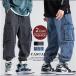  джинсы мужской широкий Denim брюки брюки-карго широкий брюки casual брюки Denim талия резина низ . покупка 