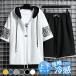  выставить мужской короткий рукав Parker шорты Zip выше tops шорты джерси тренировочный движение надеты спорт путешествие контакт охлаждающий . покупка 