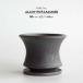 Alloy POT&amp;SAUCER M alloy pot &amp; блюдце M размер φ117 × H96mm 4 номер цветочный горшок поддонник есть коврик серебряный черный серый чёрный . корень много мясо yard