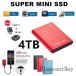  установленный снаружи SSD портативный SSD 1TB 4TB установленный снаружи твердый tis500GB супер тонкий портативный жесткий диск 2TB USB3.1 Type-C соответствует смартфон сменный возможно ударопрочный 