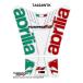  Moto графика подушка бака белый / черный APRILIA TuonoV4 1100Factory 15-19 MT-TA024WTK