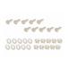 POSH Faith(poshu лицо ) экран винт прозрачный M5X15 10PCS комплект 990515