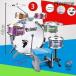 pltstore барабан комплект детский Mini барабан комплект Kids музыкальные инструменты музыкальные инструменты игрушка детский барабан комплект THKJ ударный инструмент игрушка барабан комплект тренировка для ударные инструменты pre ze
