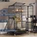 pltstore кошка клетка 2 уровень tray имеется 3 уровень широкий . тонкий с роликами . кошка клетка раздвижная дверь домашнее животное клетка tray двойной дверь домашнее животное клетка кошка мера кошка 