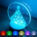  акрил LED свет подставка снег. кристалл елка RGB цвет модель ( все 7 цвет )
