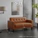 �\�t�@�[ �\�t�@ 2�l�|�� 2�l�p 2�l �R���p�N�g �ȃX�y�[�X ������� ������v ���烌�U�[ PVC ��l�|�� ��l�p ��l ���[�o�b�N �r���O�� ���[�\�t�@�[ �֘A�摜5