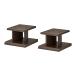  is yami. production speaker stand 2 pcs 1 collection height 15cm dark brown SB-51