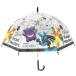  ребенок виниловый зонт 55cm Pocket Monster серый полоса 32468 Jump зонт одним движением длинный зонт зонт kasa Kids ребенок зонт посещение школы прозрачный Pokemon 