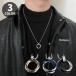  колье Triple кольцо мужской мужской аксессуары одиночный товар серебряный цвет серебряный цвет простой модный casual симпатичный шея украшение подарок память 