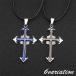  колье подвеска Cross 10 знак . мужской мужской аксессуары цепь himo шнур симпатичный привлекательный модный модный черный голубой 