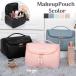  make-up pouch cosme bag make-up pouch high capacity enough storage keep hand attaching fastener water-repellent simple plain cosme pouch cosmetics bag case tiger be