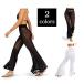  брюки брюки flare pants ботинки cut женский низ длинный длина кромка flair одноцветный простой белый чёрный белый черный центральный линия ..