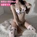  sexy Ran Jerry Leotard подвязка чулки 2 позиций комплект костюм женский женщина внутренний T-back kau рисунок корова рисунок sexy симпатичный 