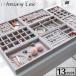  кейс для украшений ювелирные изделия tray велюр style большая вместимость перегородка . дисплей экспонирование место хранения серьги-кольца колье серьги 