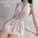  baby doll T-back шорты 2 позиций комплект женский женский внутренний нижнее белье Ran Jerry sexy глубокий V шея гонки мини длина .. чувство прозрачный 