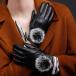  женский перчатки смартфон соответствует смартфон соответствует .... обратная сторона ворсистый 5 пальцев под кожу искусственный мех перчатка сенсорная панель соответствует искусственная кожа защищающий от холода 