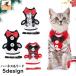  harness lead 2 point set cat for dog for small size dog pet accessories harness walk cord Lee shu butterfly necktie check squid li button .... lovely ...