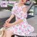  купальный костюм плавание одежда One-piece модель Kids ребенок девочка flair юбка off shoru плечо видеть . фрукты рисунок фрукты общий рисунок симпатичный модный море пляж 