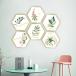  wall sticker wallpaper sticker wall seal wallpaper seal plant . frame frame 2 sheets entering stylish interior pattern change image change piece 