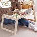  folding table side table bed table multipurpose compact folding convenience computer desk tablet put go in ... bed. on furniture 