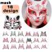  mask mask cosplay party lady's men's for adult Event supplies fancy dress fox bell costume change equipment festival dance mask 