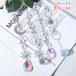  suncatcher interior indoor equipment ornament chain hanging lowering type .. lowering type star month heaven body Star planet Heart beads crystal manner silver color pretty 