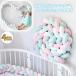 . return . prevention cushion 4m 3ps.@ braided bed guard knot cushion bedside baby baby .. eyes colorful Northern Europe manner futon falling prevention stylish 