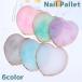  ногти Palette смешивание plate натуральный камень способ Heart нейл-арт ногти товары ногти сопутствующие товары гель ногти собственный ногти дисплей аксессуары 