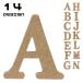 ALPHABET LETTER алфавит письмо произведение искусства Британия знак большой знак A~N из дерева MDF натуральный интерьер дерево 