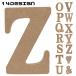 ALPHABET LETTER алфавит письмо произведение искусства Британия знак большой знак O~Z из дерева MDF натуральный интерьер дерево 