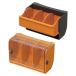  мелкие вещи коробка tenko- box DB-1 DB-1C 140×68×90 желтый прозрачный 2 цвет цвет винт гвоздь рукав место хранения инструмент будущее промышленность D