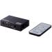 ELECOM GM-DHSW4KP31BK HDMI切替器/ ゲーム用/ 4K60P対応/ 3ポート/ 3入力1出力/ 専用リモコン付/ ブラック