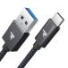 RAMPOW usb c �P�[�u���y20cm/���ztypec �P�[�u�� �}���[�d QuickCharge3.0�Ή� USB3.1 Gen1�K�i iPhone17/Air/16/16e/15 �[�d Sony Xperia/Samsung/