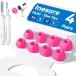 Inesore[4 комплект ] year деталь AirPods Pro 2/1 соответствует (XS/S/M/L размер каждый 1 пара ) переносной кейс для хранения &amp; чистка авторучка, шум снижение дыра . встроенный пыленепроницаемый skli
