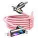LISEN �炢�Ƃɂ񂭂��[�Ԃ�y2M, �ő�240W�z�}���`�[�d�P�[�u��4in1 �t�̃V���R�[��, �炢�Ƃɂ񂭂��[�Ԃ� �^�C�vc �}���[�d 480Mbps �f�[�^�]��,