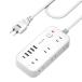 �����R�[�h 3m �d���^�b�v �R���Z���g�^�b�v �^�R���z�� Mscien 6��AC�� 4usb-a 1usb-c �X�C�b�`�t�� ���K�[�h �d���R�[�h �����R���Z���g �R���Z��