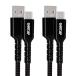 GHNTJAP USB Type C �P�[�u �� 1M �y2�{�Z�b�g�z USB A to USB C �P�[�u�� 3A�}���[�d QC3.0�Ή� �^�C�vC �P�[�u�� iPhone16/Galaxy/Pixel/Xperia/LG