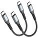 SUNGUY USB Type C �P�[�u�� 0.15M �y2�{�g�z PD�Ή� 60W �}���[�d USB C to USB C �P�[�u�� �Z�� Type C to C USB2.0�����f�[�^�]�� iPhone17/16/15