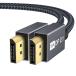 iVANKY 16K Displayport кабель 2.1 стандарт [DP кабель 2M]16K@60Hz/8K@60Hz 4K@240Hz/165Hz/144Hz, дисплей порт кабель максимальный 40Gbps - стул 