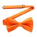 [HISDERN] orange бабочка галстук мужской одним движением одноцветный bow Thai шелк свадьба исполнение . крюк тип простой установка и снятие party подарок By BR-04