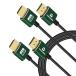 Thsucords тонкий HDMI-HDMI кабель 0.3M 2 шт. входит .. мягкость &amp; Ultra тонкий гибкий HDMI высокая скорость 4K@60Hz 18gbps 2160p 1080p.. заявление выпуск возможно 