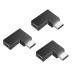 3�� �Z�b�gType C �ϊ� �A�_�v�^ L�� USB C TO C�A�_�v�^�[ USB3.1 100W�}���[�d�{10Gbps �����f�[�^�]��