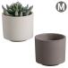  цветочный горшок модный дыра цемент pot круг форма монохромный -m* pot *M